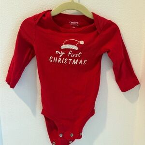 Carter's Festive Red Christmas Bodysuit